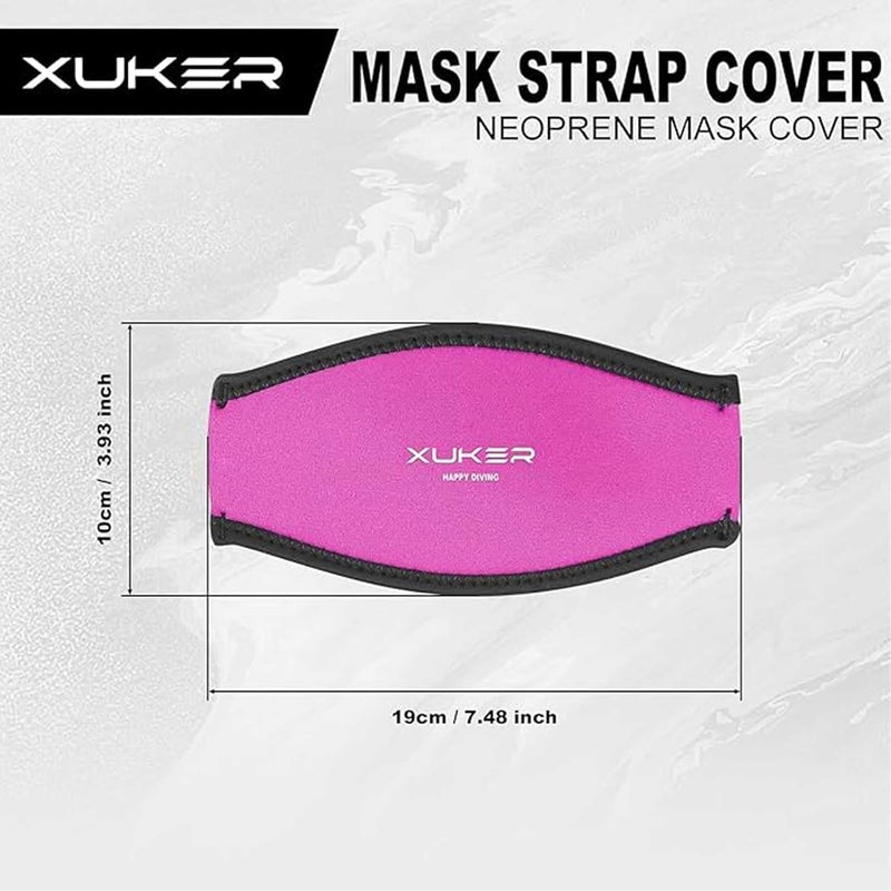 XUKER Neoprene Diving Mask Slap Straps Hair Protector Wrap for Dive and Snorkel Masks Water Sports - Image 2